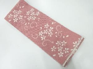 桜模様織出し浴衣帯